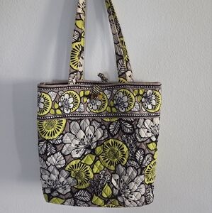 Vera Bradley Citron Dual Handled Tote Toggle